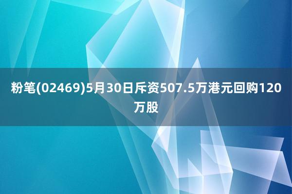 粉笔(02469)5月30日斥资507.5万港元回购120万股