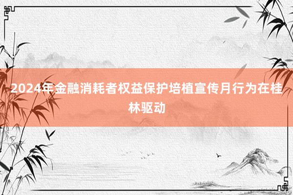 2024年金融消耗者权益保护培植宣传月行为在桂林驱动